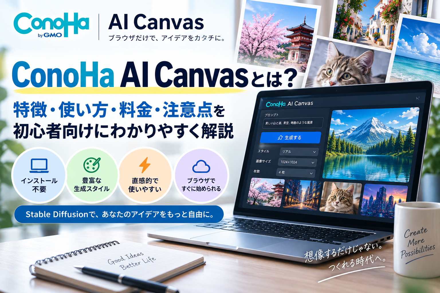 ConoHa AI Canvasの料金・特徴・メリット・注意点を初心者向けに解説